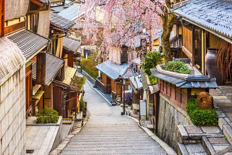 Passeando pelas ruas de Kyoto