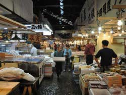 Tsukiji, interior do mercado